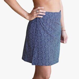 Rip Skirt Hawaii Womens‎ L Wrap Skirt Length 2 Cover Up Black Pearl Batik